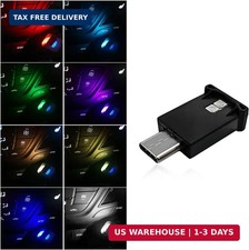 Usb Type C Led Ambient Light 8 Colors Rgb Dynamic Atmosphere Lamp Car Interior Usb Type C Led Ambient Light 8 Colors Rgb Dynamic Atmosphere Lamp Car Interior