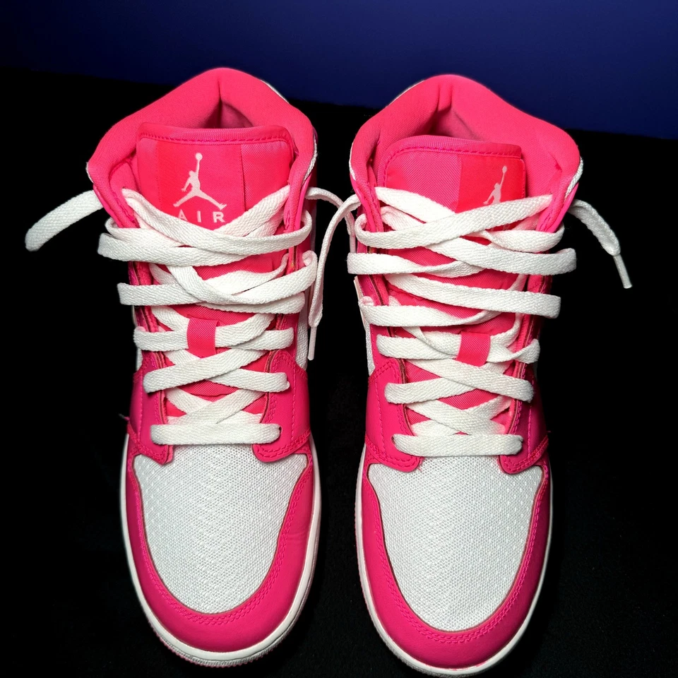 Talla 7 - Zapatos para hombre Nike Air Jordan 1 Mid GS Hyper Pink Foto 4 de 4
