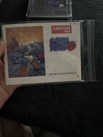 Mega Man 3 Nintendo NES Aut&eacute;ntico Carro y Manual de Instrucciones