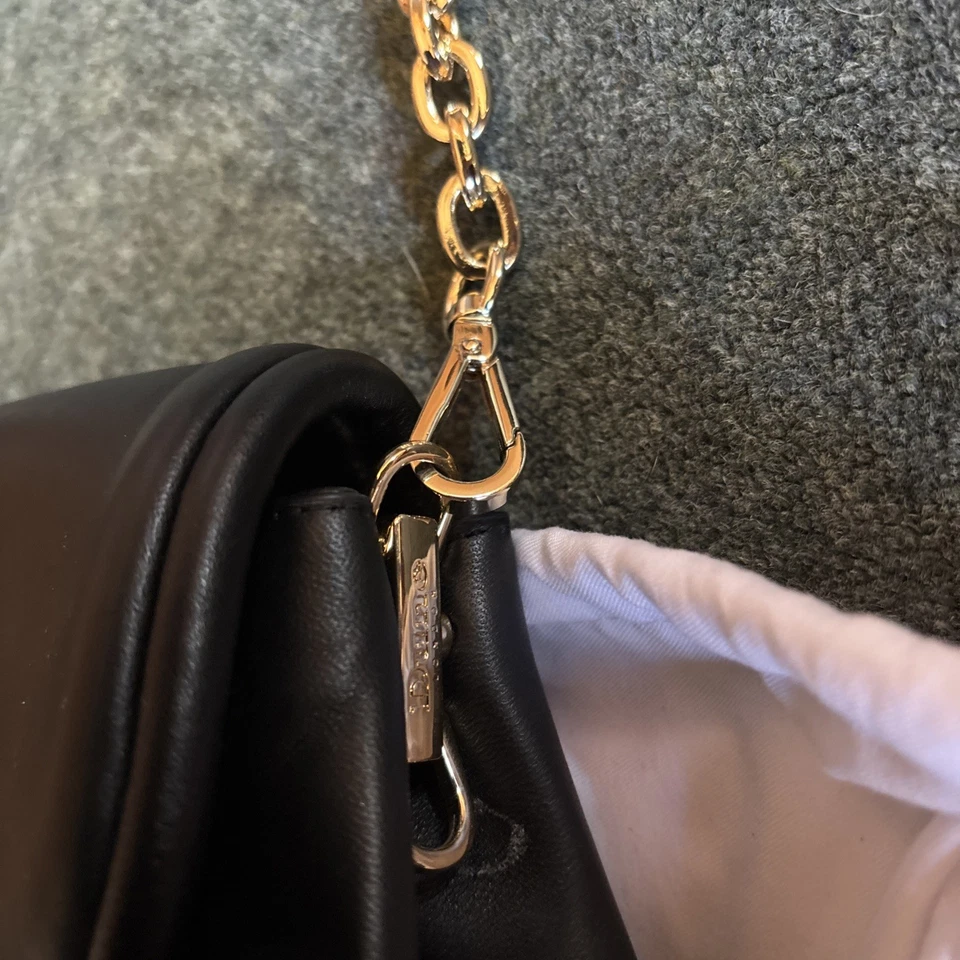 Dune London black leather handbag shoulder bag Chelsea genuine £159  - Image 4 of 4