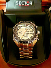 Sector Mountain Master Analogico Digitale Nero Multifunzione Acciaio 100M 47mm