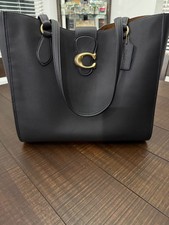 Coach Theo Tote With Smooth Leather & Brass H...