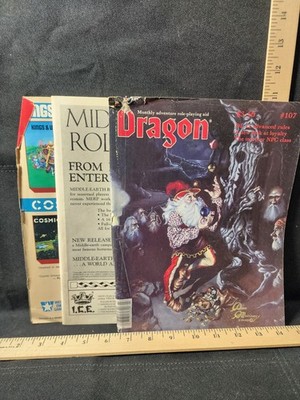 1986 Dragon Magazine #107 TSR AD&D RPG Adventure Aid Damaged Cover