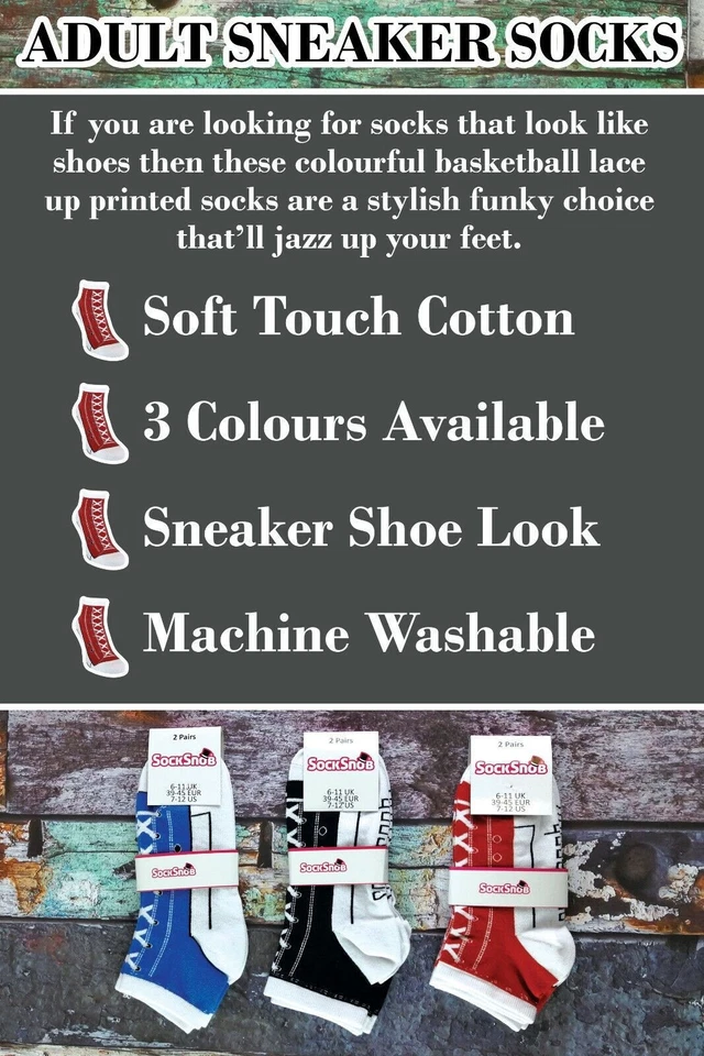 Meias Snob - 2 pares de meias unissex para adultos que se parecem com sapatos - Imagem 2 de 2