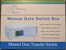 Manual Data Transfer Switch Box 2-Position 2-Port A/B Vintage