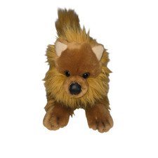 Animal Alley Plush Brown Dog Stuffed Animal with Fluffy Tail 13 in Pomeranian