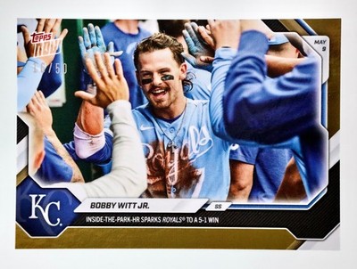 2026 Topps NOW Bobby Witt Jr #183 Gold Foil /50 Royals Inside Park HR MD1