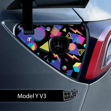 Rad 80s Tesla Charge Port Wrap  Model Y