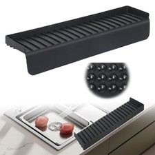 Silicone Sink Edge Protector with Suction Cup 4" x 20",Kitchen Sink Splash Gu...