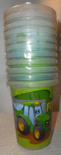The First Years Tomy John Deere 10oz Drinking Kids Hard Plastic Party Cup 4 1/4"