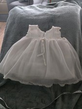Her Majesty's Vintage White Lace Christening Gown 12 Months Made In USA