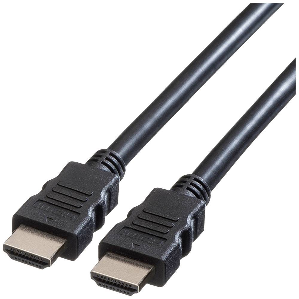 Roline HDMI Anschlusskabel HDMI-A Stecker 1000 m Schwarz 11045576 Geschirmt 5690₽