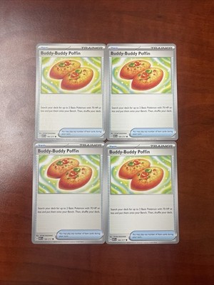 4x Buddy Buddy Puffin  Uncommon Pokemon Playset x4