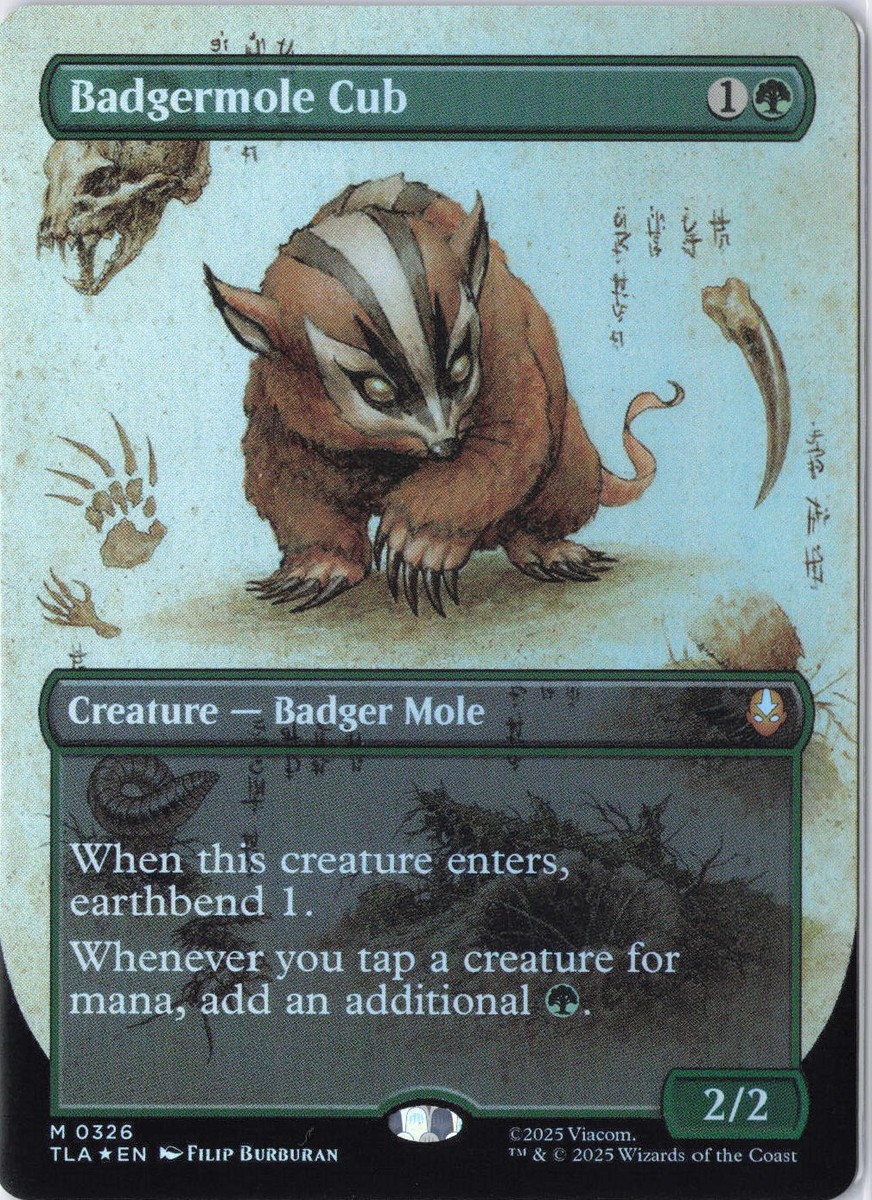 Badgermole Cub (Borderless) M Avatar: The Last Airbender 326 NM | eBay