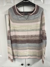 Eddie Bauer women s large, soft/stretchy pullover sweater, cotton, nylon