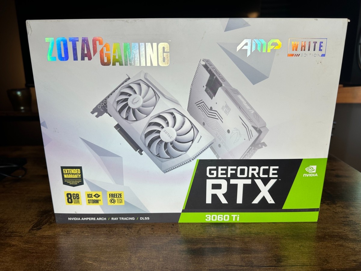 ZOTAC GAMING GeForce RTX 3060 Ti AMP White Edition LHR 8GB GDDR6