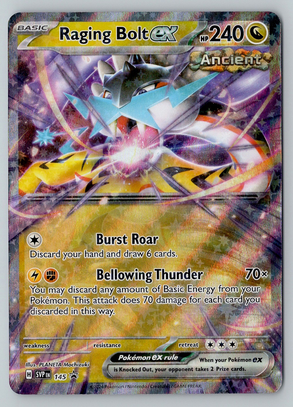 Raging Bolt ex 145 Holo SV: Scarlet & Violet Promo Cards Pokemon Card TCG