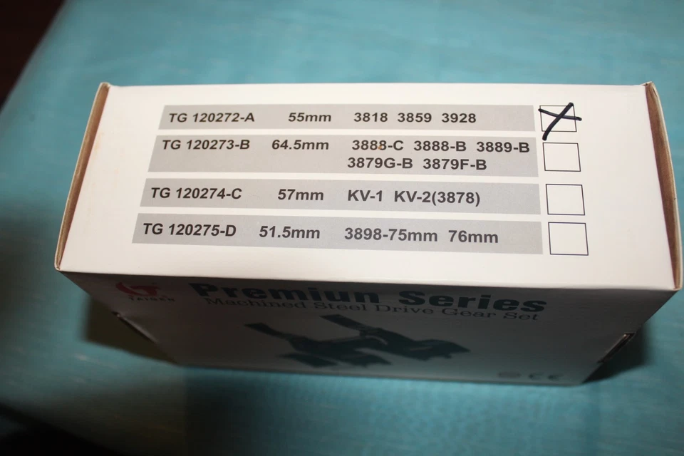 Torro/Taigen 1:16 - 7:1 Getriebe aus CNC gefrästem Stahl 55mm Achsen neu in OVP - Bild 3 von 3