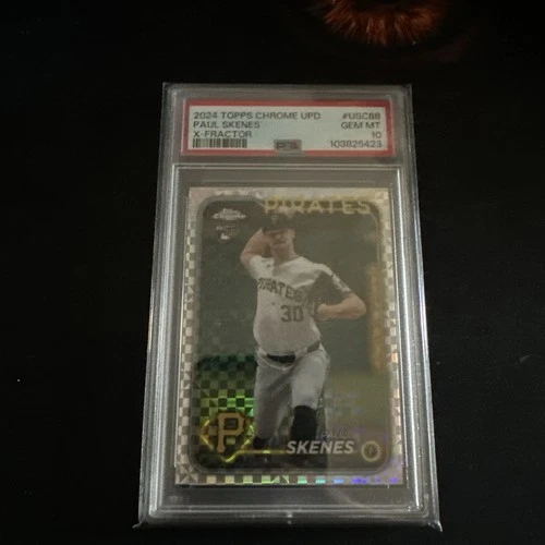 Paul Skenes Pirates 2024 Topps Chrome Update USC88 X-Fractor Refractor PSA 10 RC