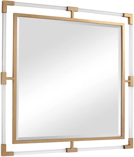 Balkan 40" Square Mirror - Elegant Home Décor Accent - Picture 3 of 5