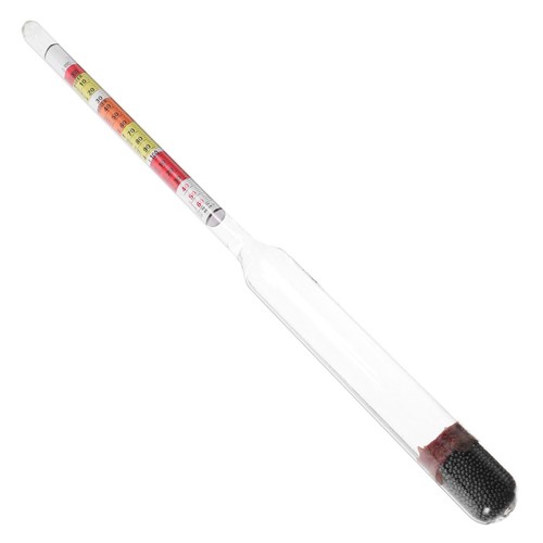 Home Use Glass Alcohol Hydrometer for Wine Brewing Easy Accurate Alcoholmeter