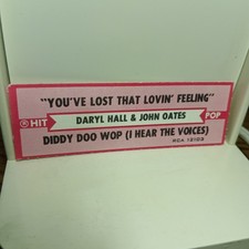 "You've Lost That Lovin' Feeling" Hall & Oates 45 record title strip Pop Rock