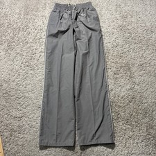 True Vintage 1970s 80s Adidas Grey Sweatpants Elastic Pockets Drawstring Trefoil