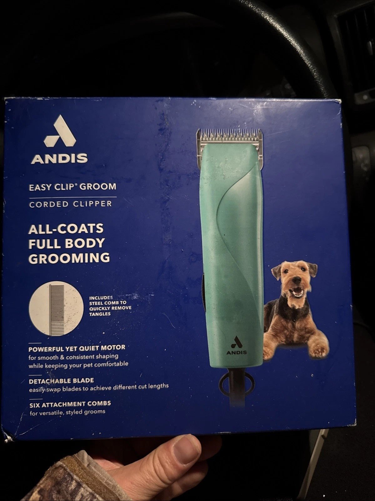 NEW! ANDIS Easy Clip Groom Corded Clippers Dog Cat Pet Grooming (68590)
Opens in a new window or tab