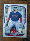 Roman Anthony First Card 2023 Bowman Chrome 1st Bowman Boston Red Sox RC