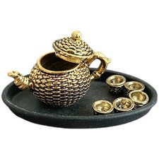 1 Set Miniature Tea Cup Set Doll House Accessories miniature tea set mini teapot