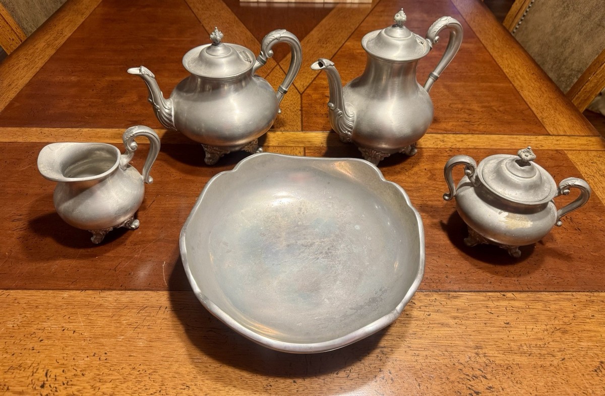 【Reed & Barton】 コーヒーポット Winthrop Reed and Barton Vintage Regent Pewter Winthrop 5 Piece