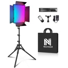 40W RGB Photography Lighting with 20 Effects, 360 Full Color/2700-6500K Stud...