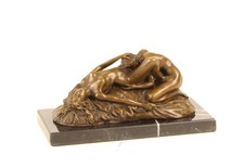 Erotische Bronzefigur, weiblicher Akt, Erotikfigur, Nacktfigur