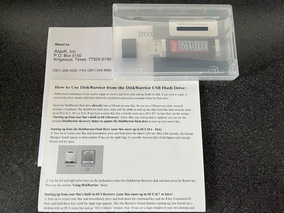 Alsoft DiskWarrior 5 Mac Edition Flash Drive - WDDWARR - Includes Serial Number - Image 2 of 2