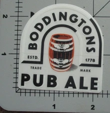 BODDINGTONS PUB ALE Manchester England STICKER decal craft beer brewing Z