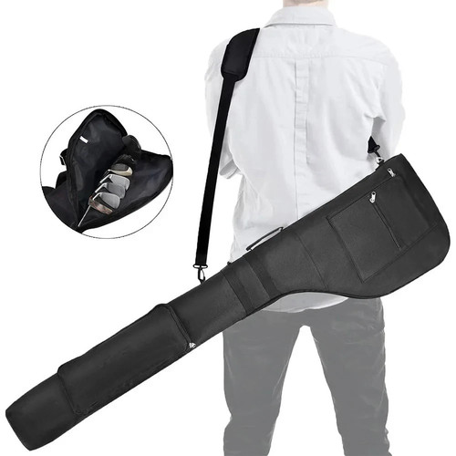Foldable Golf Club Travel Bag Waterproof Carry Case for 8–10 Clubs - Picture 5 of 7