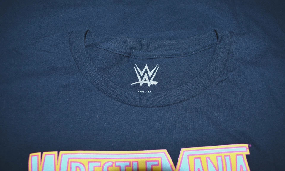 WWE Hombres Wrestlemania Póster Retro Hulk Hogan, Camisa Ultimate Warrior Nueva S-2XL Foto 3 de 4