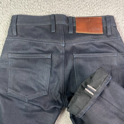 3sixteen Jeans Mens 28x30 Blue Raw Selvedge Denim ST-120X Tapered USA Japan 