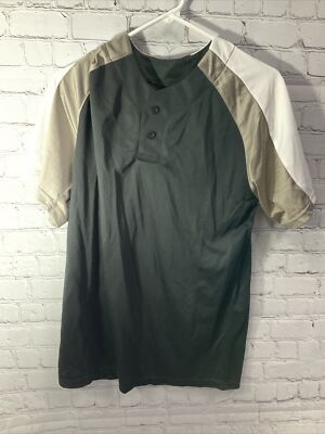 Alleson Athletic Shirt Gray Black Size Medium Comfortable New Without Tags