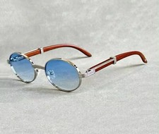 Vintage Round Luxury Sunglasses Women Men Small Frames Oval Sun Glasses Female C