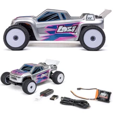 Losi 1/28 Micro-T 2S 2WD RTR Stadium Truck w/Battery & Charger Silver