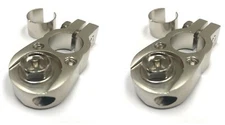 2pc Battery Terminal Positive / Negative Universal any size w/ (2) 8gauge inputs