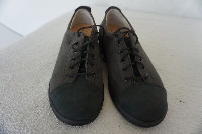 FINN COMFORT Ems Schuhe Schnürschuhe m Einlagen Gr3,5 / 36 Nubuk Leder Grau NEU.
