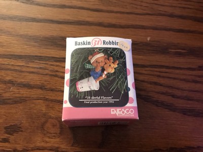 1992 Enesco Baskin Robbins ''31-derful Flavors''  Christmas Ornament Small Wonders