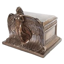 Pacific Trading Rising Angel Bronze Memorial Urn 9.5 Inch