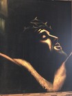 Vintage Original Painting on Black Velvet “ Jesus Crown of Torns”  — photo 2