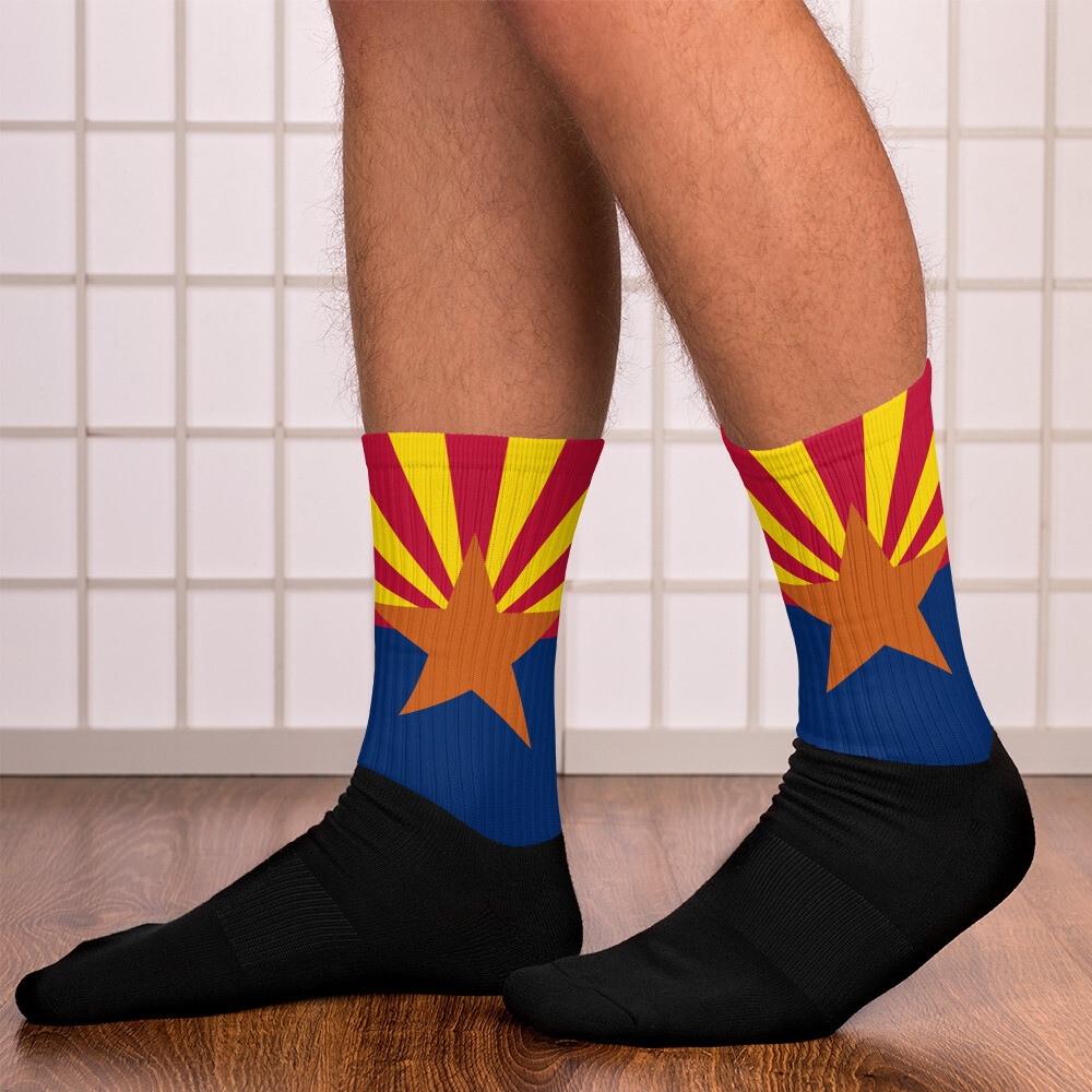Arizona State Celebration Flag Socks