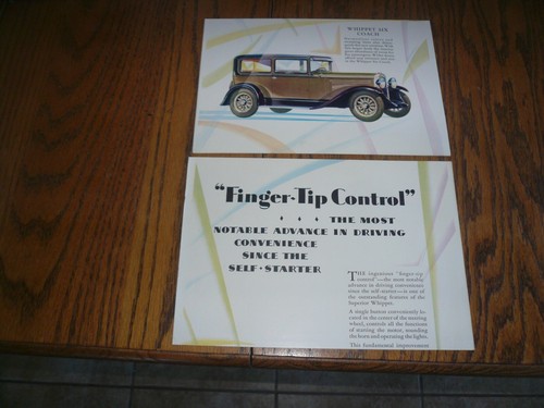 1939 Whippet "The New Superior Whippet" Verkaufsprospekt/Ordnerpaket - Vintage - Bild 7 von 9
