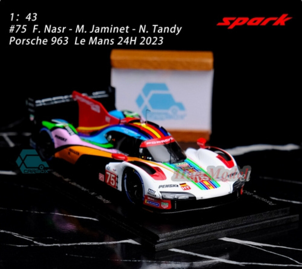 Spark 1:43 Le Mans Porsche 963 #75 2023 Alloy Diecast Model