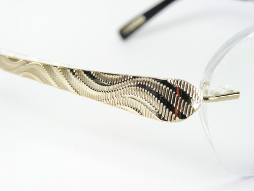 METZLER by NiGuRa M1028 C GOLD EYEGLASSES GLASSES TITANIUM 49-19-135mm Germany - Picture 7 of 11